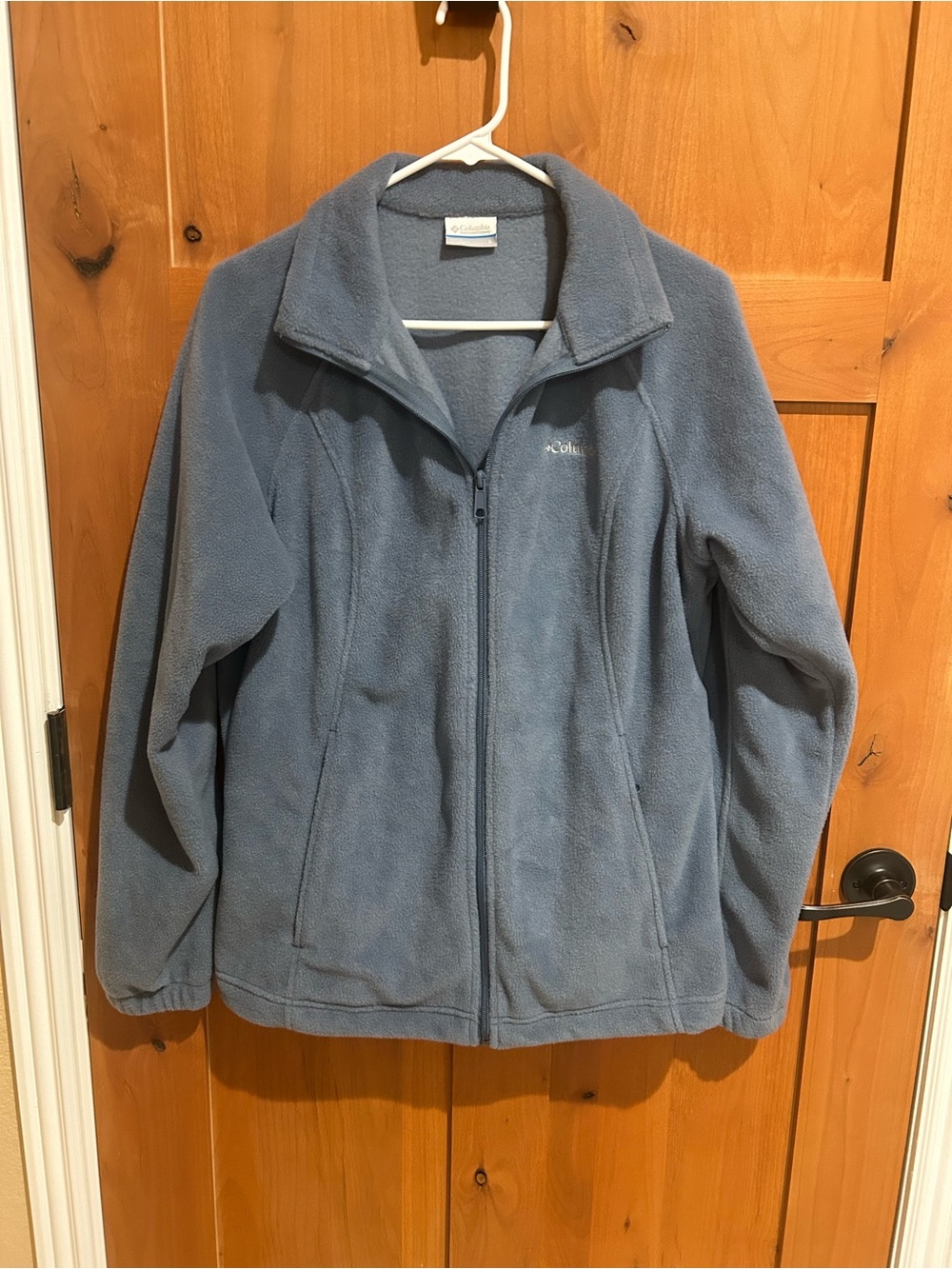 Columbia Light Blue Full-Zip Fleece Jacket